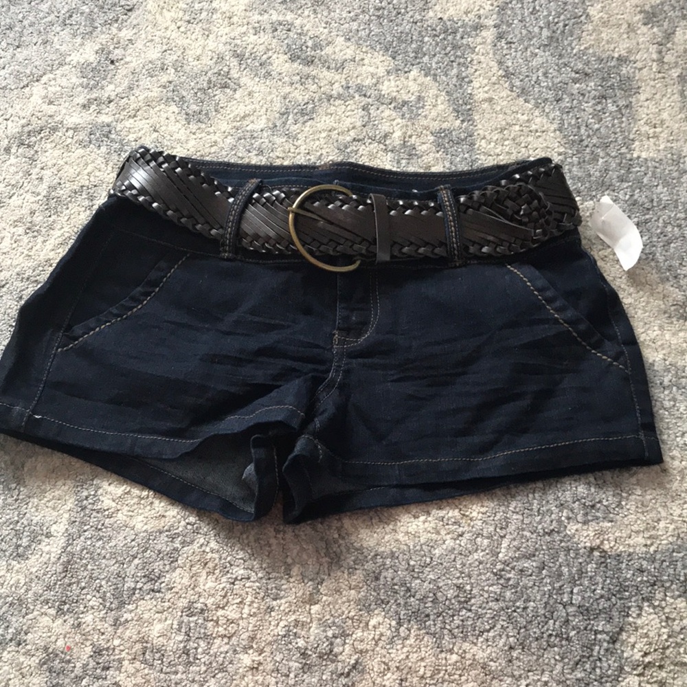 NWT blue jeans and brown belt